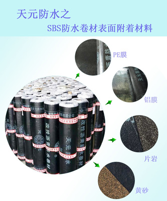 【天元防水 SBS防水卷材 3mm聚酯胎改性沥青防水卷材 sbs防水材料】价格_厂家_图片 -